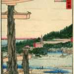 ug120-広重 諸国名所百景 安芸宮島汐干 | 絵葉書資料館