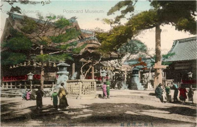 oa330-Takatsu Shrine Osaka 大阪高津神社 | 絵葉書資料館